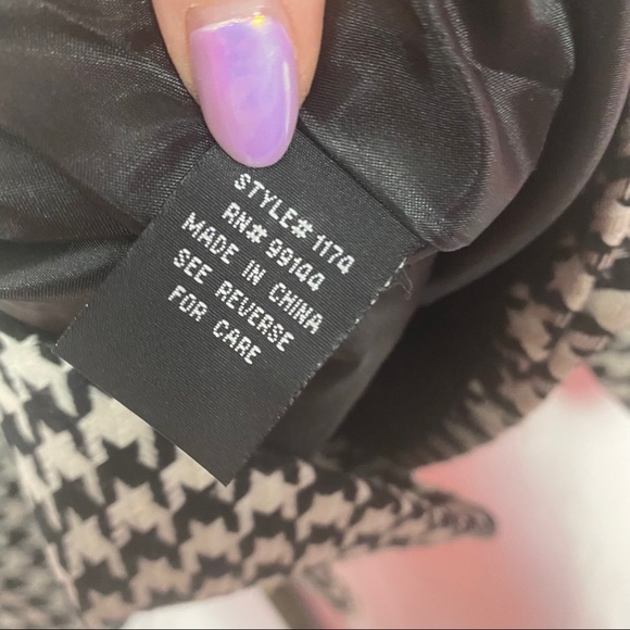 Lapis Houndstooth Swing Jacket, size Medium - Picture 3 of 8